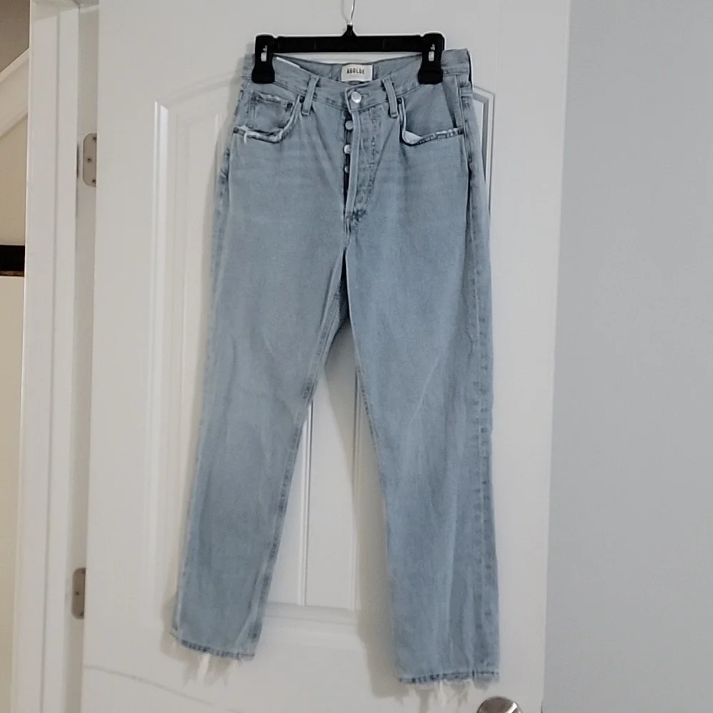 Agolde Riley Slim Crop jeans Sz 26 EUC - Picture 2 of 12